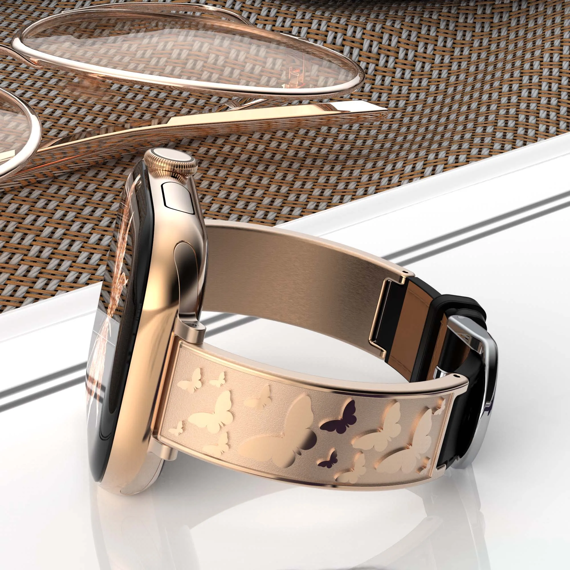 【Luxury】Metal Leather Watch Band Compatible with Apple Watch Band Slim Apple Watch Straps fit Apple Watch 10 9 8 7 6 5 4 3 2 1
【Luxury】Metal Leather Watch Band Compatible with Apple Watch Band Slim Apple Watch Straps fit Apple Watch 10 9 8 7 6 5 4 3 2 1