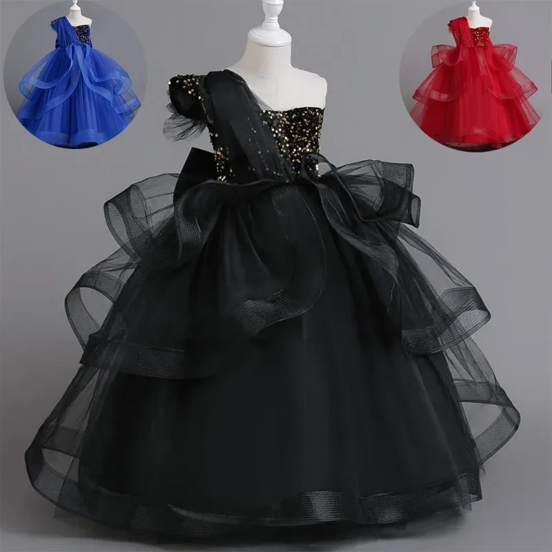 Luxury Sleeveless Princess Girls Dress Elegant Tutu Ball Gown for Piano Performances Pageants Teenager Black Dress For Teen Girl
Luxury Sleeveless Princess Girls Dress Elegant Tutu Ball Gown for Piano Performances Pageants Teenager Black Dress For Teen Girl