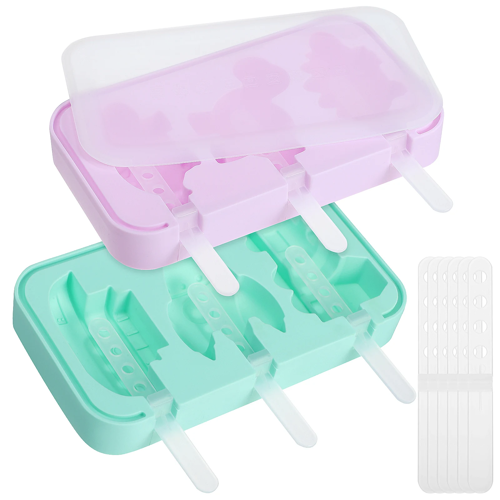2pcs Ice Cream Mold Silicone DIY Candy Molds Reusable Dinosaur Purple Green Animal Baby Nonstick Chocolate Pudding Jelly Food
2pcs Ice Cream Mold Silicone DIY Candy Molds Reusable Dinosaur Purple Green Animal Baby Nonstick Chocolate Pudding Jelly Food