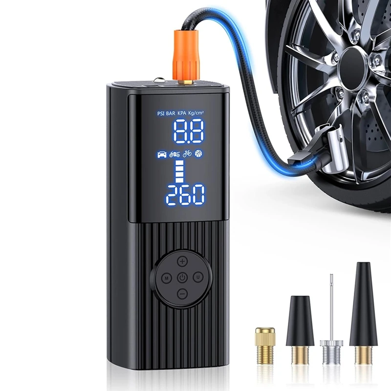Портативный воздушный компрессор ABJI-Tire Inflator, портативный воздушный компрессор с точным манометром
Портативный воздушный компрессор ABJI-Tire Inflator, портативный воздушный компрессор с точным манометром