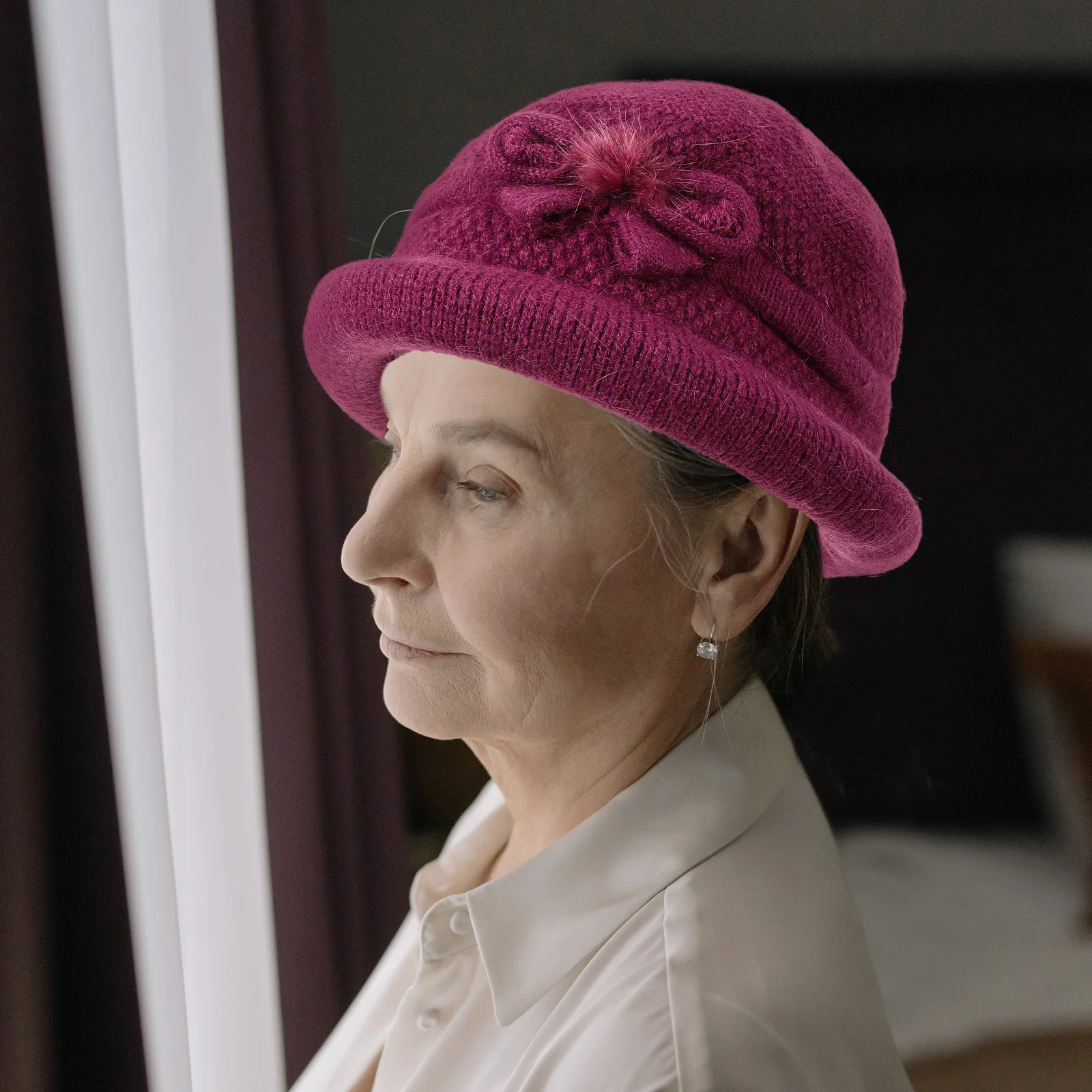 Thermal for Women Autumn Winter Warm Beanie Purple Knitted Outdoor Middle Aged Ladies Rabbit Hair Hat Fashionable Casual Knitted
Thermal for Women Autumn Winter Warm Beanie Purple Knitted Outdoor Middle Aged Ladies Rabbit Hair Hat Fashionable Casual Knitted