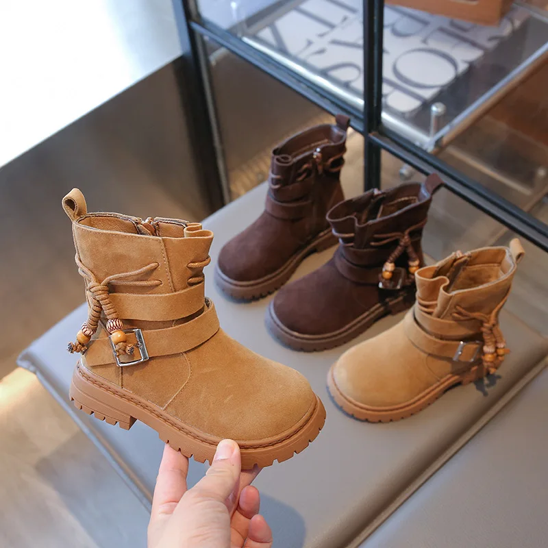 Girls Platform Short Boots Winter New Beading Fashion Kids Causal Ankle Boots Warmth Outdoor Children's Cotton Boots Round-toe
Girls Platform Short Boots Winter New Beading Fashion Kids Causal Ankle Boots Warmth Outdoor Children's Cotton Boots Round-toe