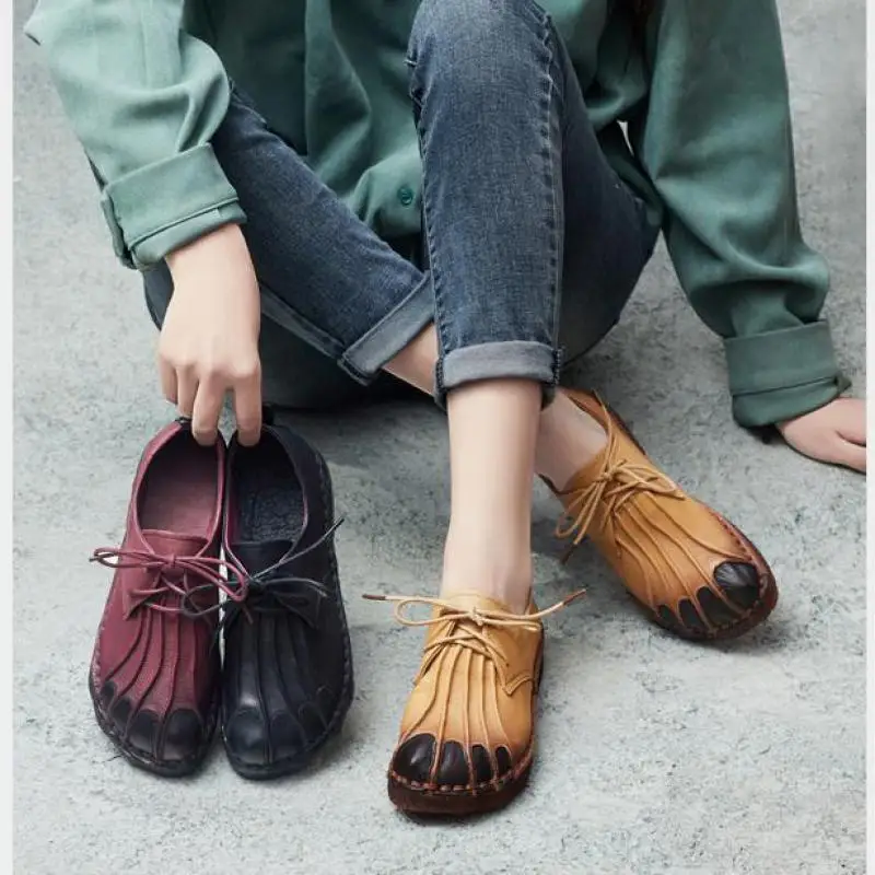 Spring Shoes Woman Genuine Leather Soft Flat Ladies Shoes Ballerina Handmade Leather Flat Shoes Women Sneakers Women2023
Spring Shoes Woman Genuine Leather Soft Flat Ladies Shoes Ballerina Handmade Leather Flat Shoes Women Sneakers Women2023