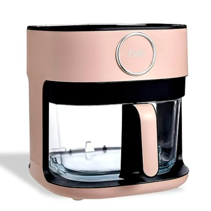 1400W 5.5Qt Digital Kitchen Air Fryer with Glass Basket Blush 8 Presets for Healthy Cooking Bake Fry Reheat 60-Min Timer Adjust
1400W 5.5Qt Digital Kitchen Air Fryer with Glass Basket Blush 8 Presets for Healthy Cooking Bake Fry Reheat 60-Min Timer Adjust
