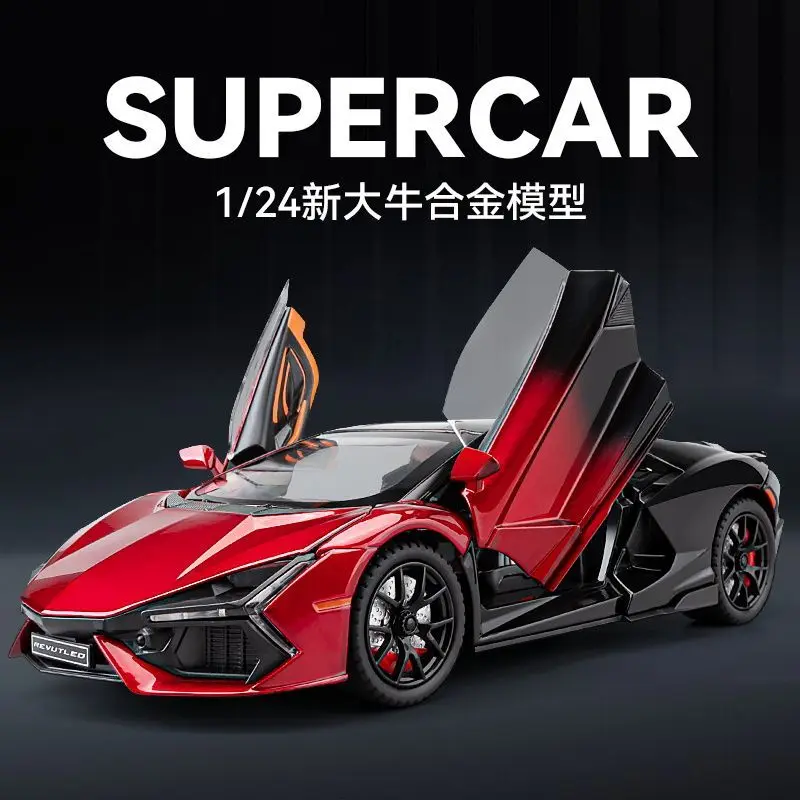 1:24 Lamborghini Revuelto Diecast Alloy Supercar Model with 4 Openable Doors Front Wheel Steering for Collectors Hobby Display
1:24 Lamborghini Revuelto Diecast Alloy Supercar Model with 4 Openable Doors Front Wheel Steering for Collectors Hobby Display