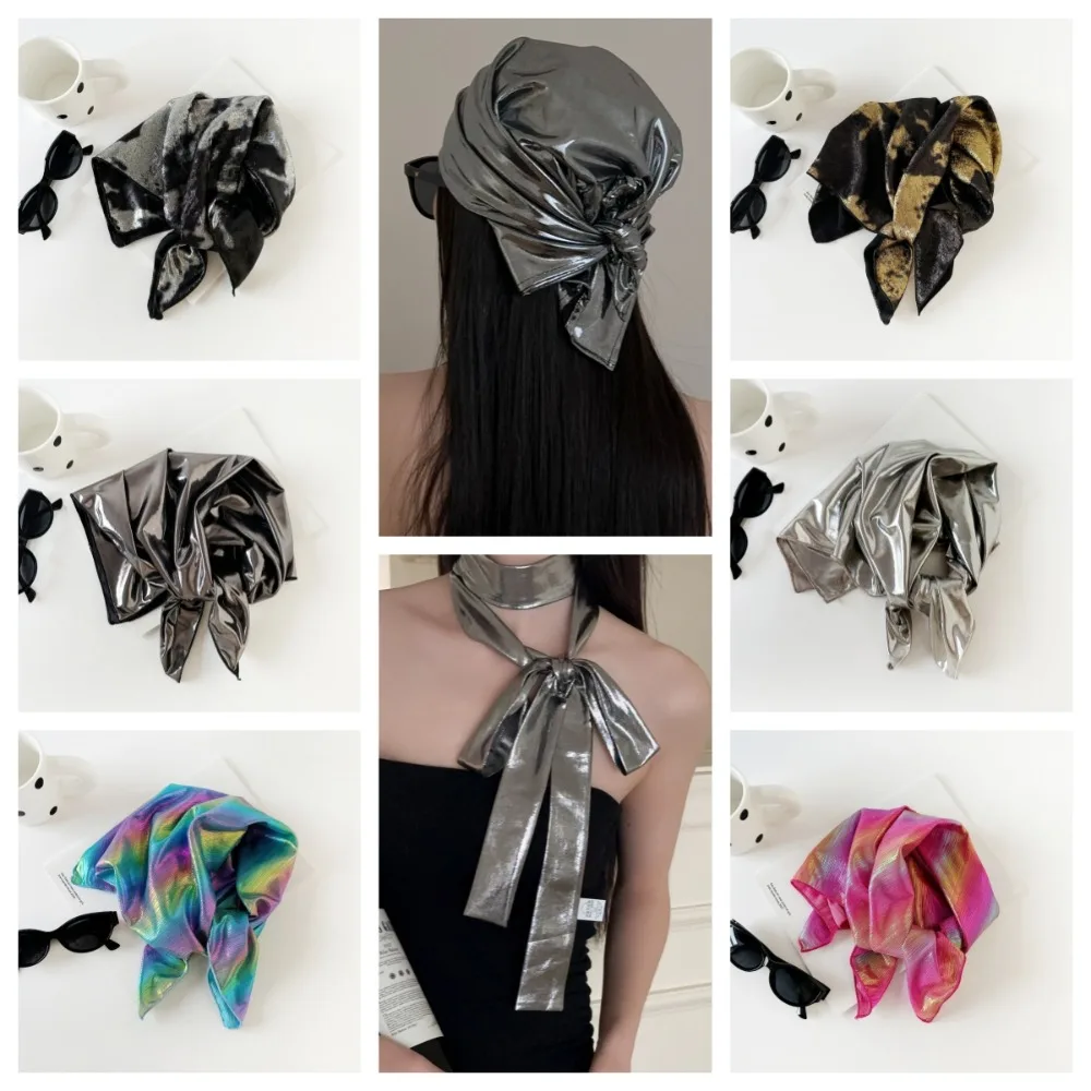 Fashion Y2K Liquid Silver Hair Scarf Soft Wrap Headband Laser Color Hair Band Hip Hop Slender Scarf Punk Bandana Girls
Fashion Y2K Liquid Silver Hair Scarf Soft Wrap Headband Laser Color Hair Band Hip Hop Slender Scarf Punk Bandana Girls