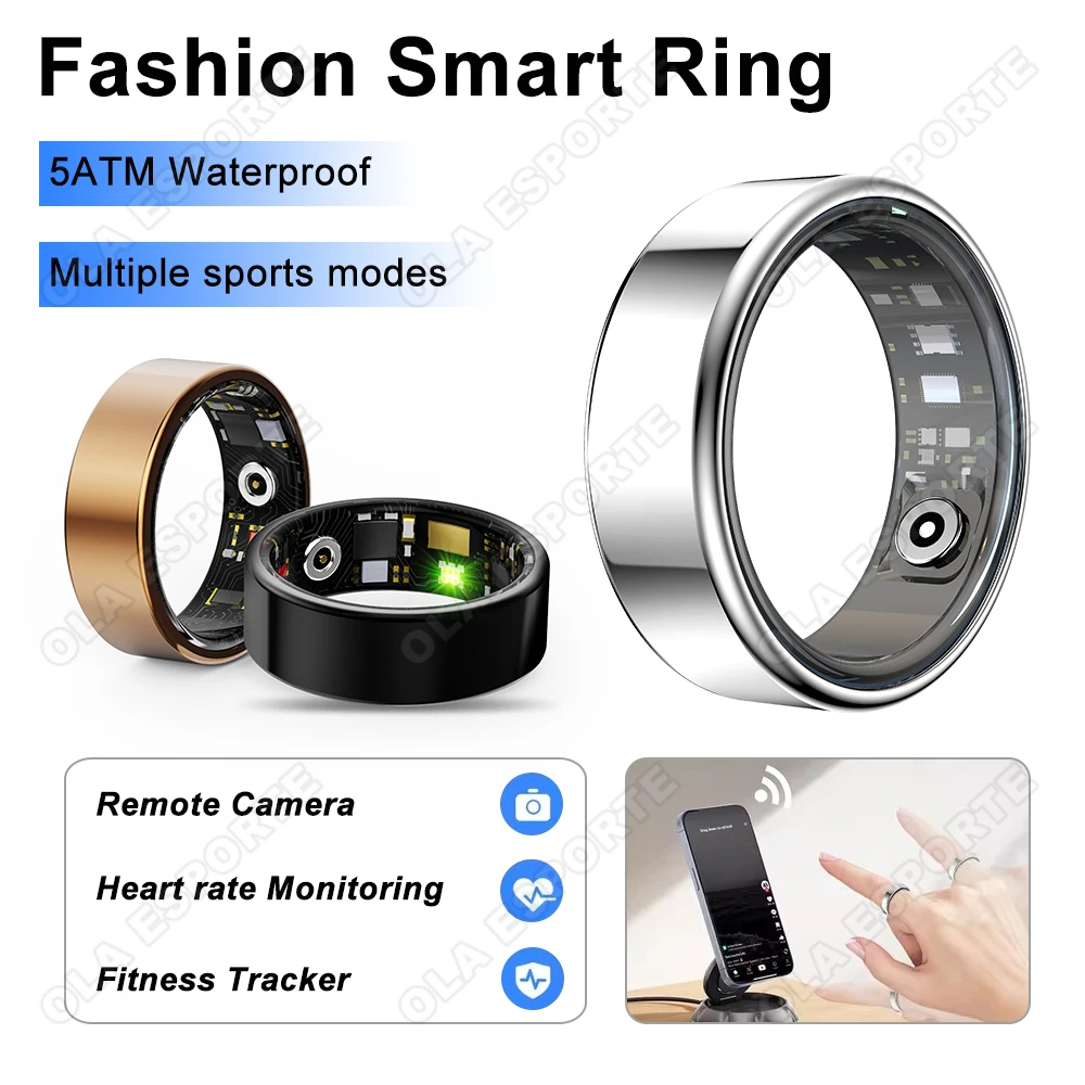 Модное умное кольцо, водонепроницаемое, пульсометр, кровяное давление, сон, здоровье, умное кольцо, несколько спортивных режимов, шагомер для Android IOS
Модное умное кольцо, водонепроницаемое, пульсометр, кровяное давление, сон, здоровье, умное кольцо, несколько спортивных режимов, шагомер для Android IOS