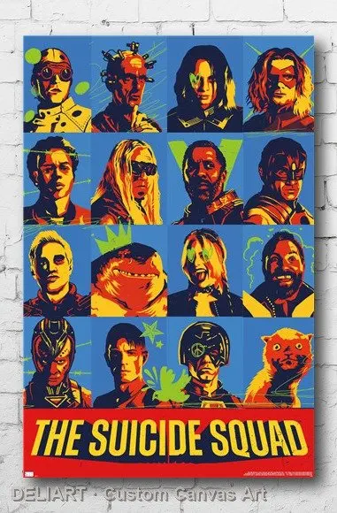 THE SUICIDE SQUAD - GRID Canvas Poster Custom Size Available Room Decoration Home Decor Wall Art
THE SUICIDE SQUAD - GRID Canvas Poster Custom Size Available Room Decoration Home Decor Wall Art