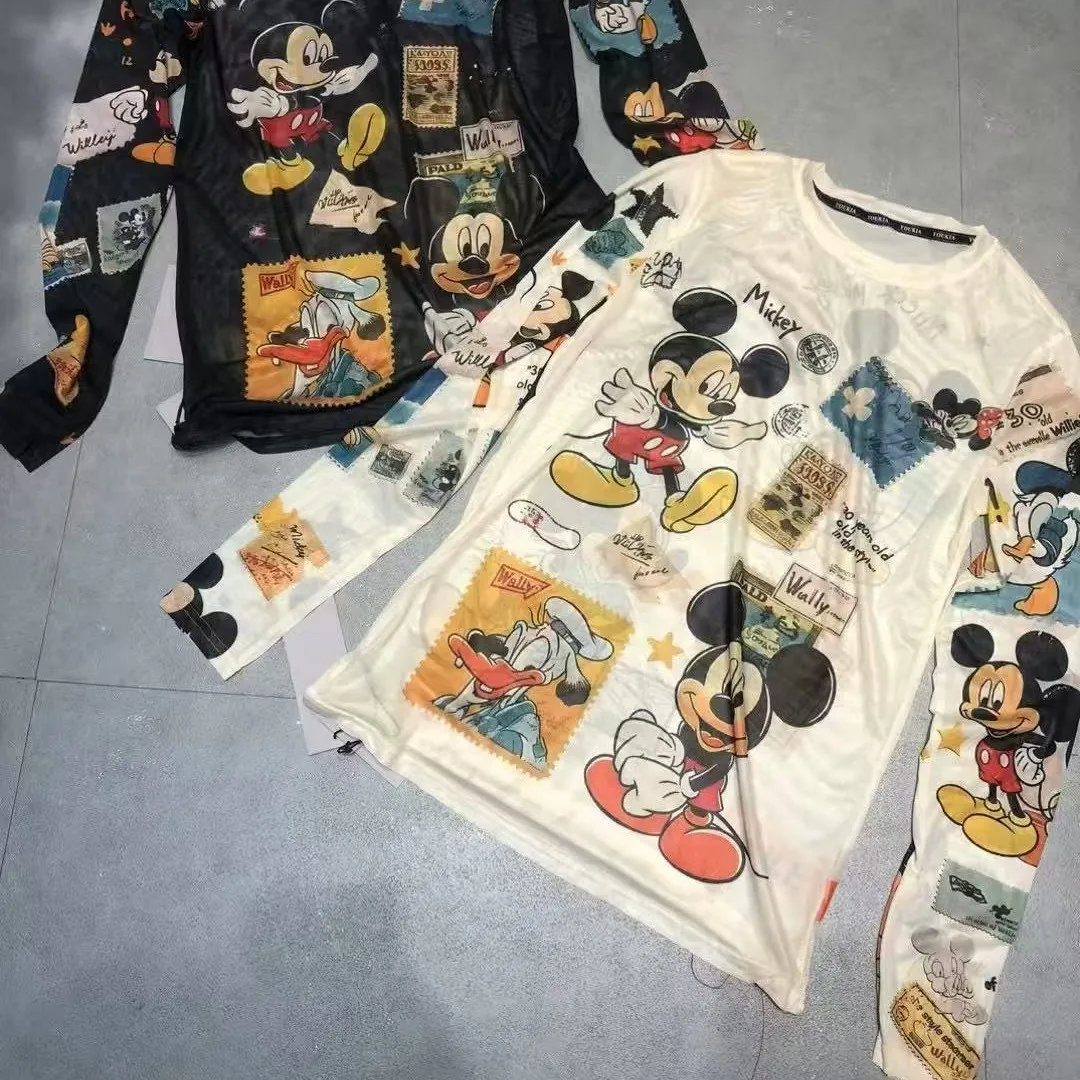 Dophee модный сетчатый солнцезащитный топ с мультяшным принтом, новая весенне-летняя футболка с круглым вырезом и длинными рукавами, повседневные базовые футболки для студентов
Dophee модный сетчатый солнцезащитный топ с мультяшным принтом, новая весенне-летняя футболка с круглым вырезом и длинными рукавами, повседневные базовые футболки для студентов