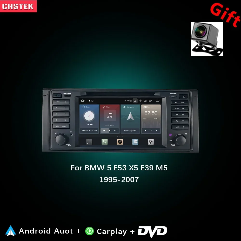 CHSTEK Car Radio DVD Carplay For BMW 5 E39 Series X5 E53 M5 Land Rover Range Rover 1996-2007 Audio Bluetooth WIFI GPS Android 14
CHSTEK Car Radio DVD Carplay For BMW 5 E39 Series X5 E53 M5 Land Rover Range Rover 1996-2007 Audio Bluetooth WIFI GPS Android 14