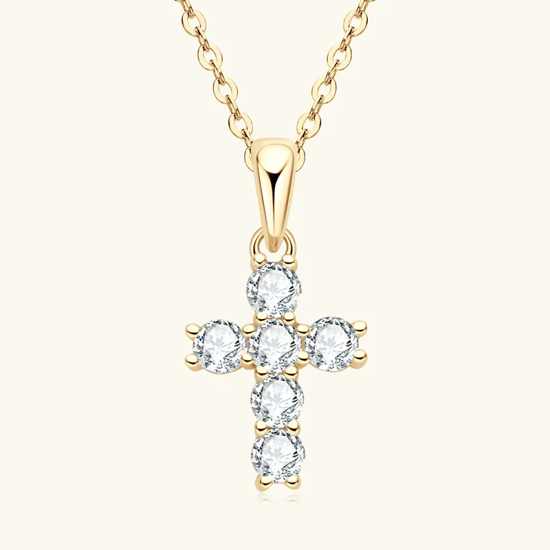 Apaison 925 Sterling Silver 3 mm Moissanite Adjustable Cross Necklace Pendant For Women's Jewelry Gift
Apaison 925 Sterling Silver 3 mm Moissanite Adjustable Cross Necklace Pendant For Women's Jewelry Gift
