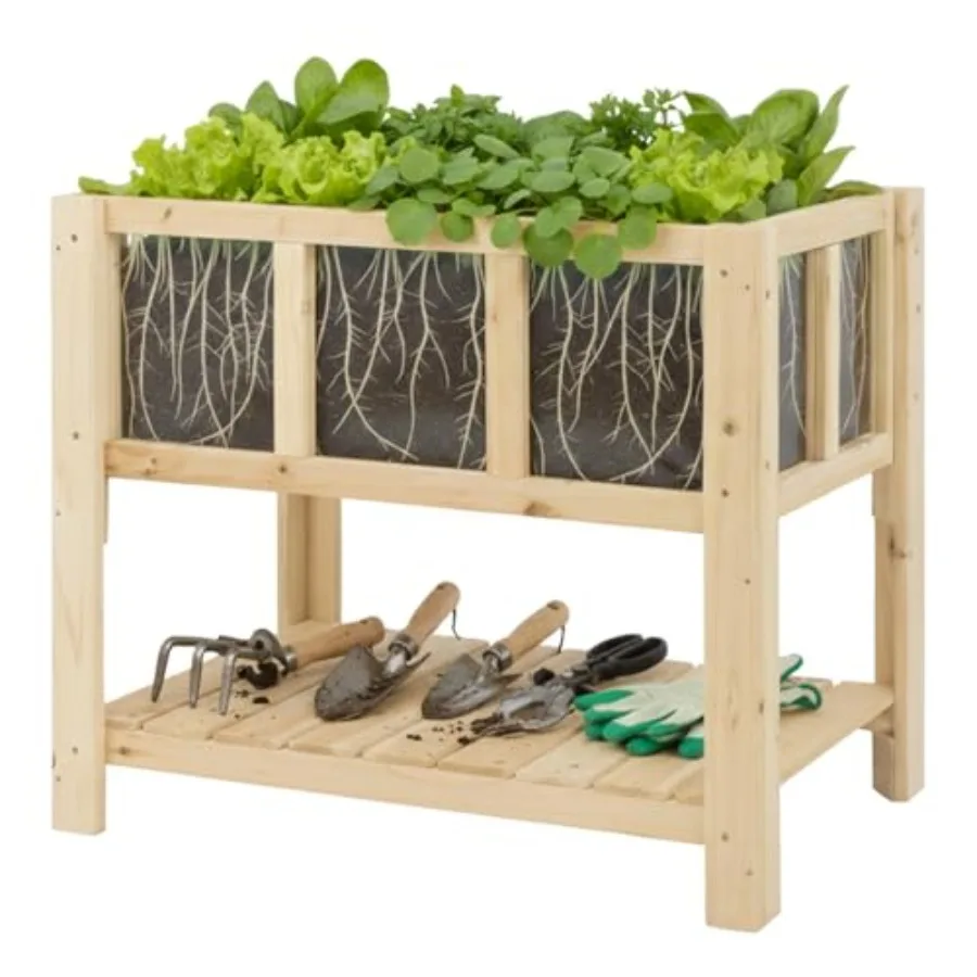Small Transparent Raised Garden Bed with Legs Compact Planter Box Stand with Observation Panels Storage Shelf for Balcony Patio
Small Transparent Raised Garden Bed with Legs Compact Planter Box Stand with Observation Panels Storage Shelf for Balcony Patio