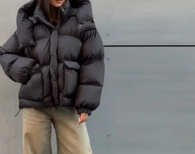 2025 зимняя новая свободная хлопковая куртка с длинными рукавами и повседневным дизайном с капюшоном, теплая хлопковая куртка с карманами
2025 зимняя новая свободная хлопковая куртка с длинными рукавами и повседневным дизайном с капюшоном, теплая хлопковая куртка с карманами