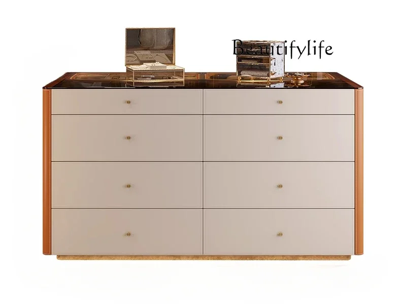 High-end cloakroom Nakajima light luxury home designer haute couture bedroom storage side cabinet jewelry display cabinet
High-end cloakroom Nakajima light luxury home designer haute couture bedroom storage side cabinet jewelry display cabinet