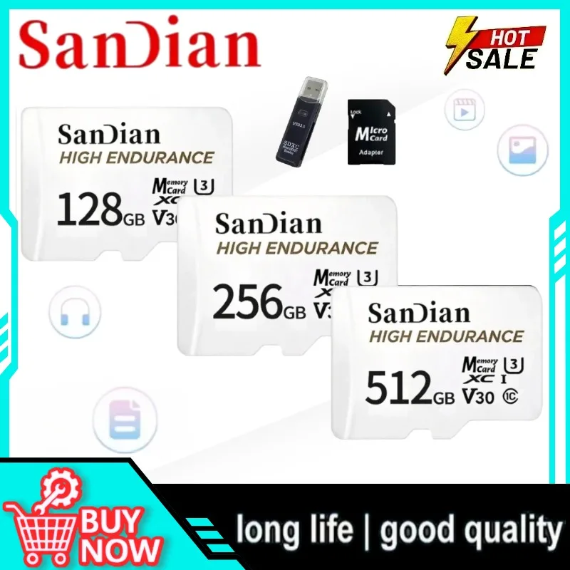 2026 High Endurance micro Tf SD Card V30 U3 C10 Professional 128GB Memory card for dash cam or home monitoring
2026 High Endurance micro Tf SD Card V30 U3 C10 Professional 128GB Memory card for dash cam or home monitoring