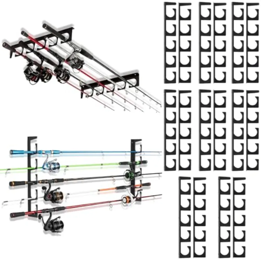 Set Fishing Rod Holders for H5 Wall Ceiling Mounted Fishing Pole Racks Horizontal Pole Storage Holders for Garage Boats Door Ro
Set Fishing Rod Holders for H5 Wall Ceiling Mounted Fishing Pole Racks Horizontal Pole Storage Holders for Garage Boats Door Ro