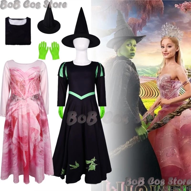 Wicked Glinda Elphaba Movie Cosplay Costume Hat Dress Gloves Chirld Girl Outfit Christmas Holloween Party Roleplay Customized
Wicked Glinda Elphaba Movie Cosplay Costume Hat Dress Gloves Chirld Girl Outfit Christmas Holloween Party Roleplay Customized