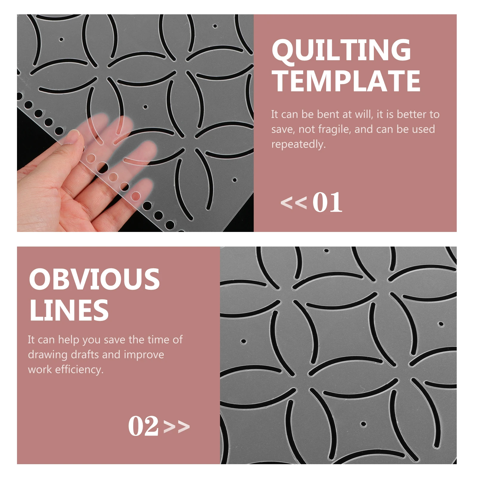 Clothes DIY Tool Templates Quilting Ruler and Slotted Fabric Cutting Transparent Pp
Clothes DIY Tool Templates Quilting Ruler and Slotted Fabric Cutting Transparent Pp