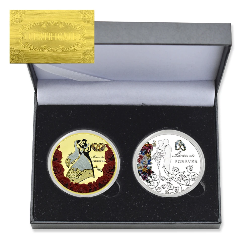 2 Pc/box Valentine's Day Love Commemorative Coin Metal Craft for Girlfriend Wife Anniversary Gift with Certificate and Gift Box
2 Pc/box Valentine's Day Love Commemorative Coin Metal Craft for Girlfriend Wife Anniversary Gift with Certificate and Gift Box