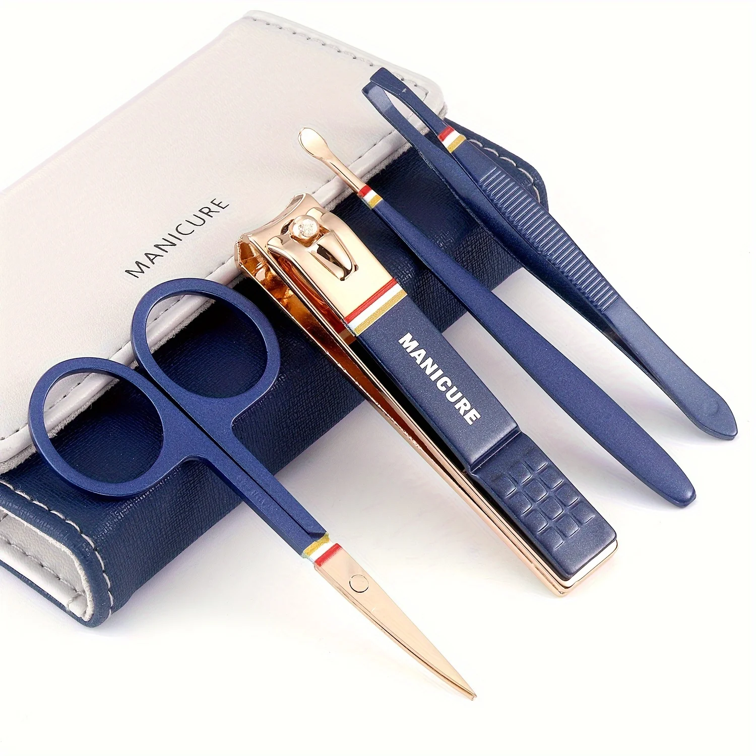 4 in 1 Manicure Sets Nail Clipper Set Pedicure Kits Stainless Steel Personal Care Tools with Microfiber Leather Case
4 in 1 Manicure Sets Nail Clipper Set Pedicure Kits Stainless Steel Personal Care Tools with Microfiber Leather Case