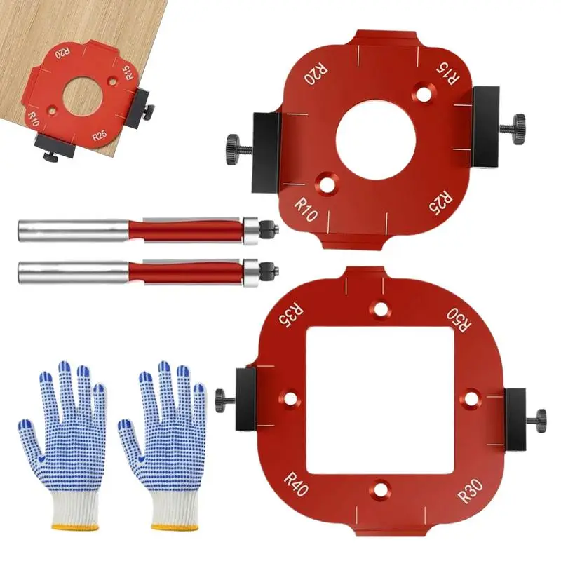 Radius Jig Router Templates 2X Router Corner Templates Routing Guide Set Aluminum Alloy Arc Cutting Auxiliary Tool For Carpenter
Radius Jig Router Templates 2X Router Corner Templates Routing Guide Set Aluminum Alloy Arc Cutting Auxiliary Tool For Carpenter