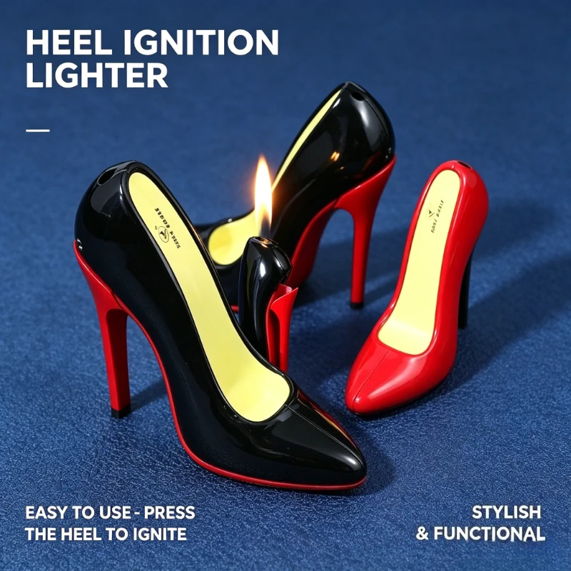 Novel Girl Style High Heel Open Flame Butane Lighter, Windproof Exquisite Portable Personalized Smoking Gadget Giftft
Novel Girl Style High Heel Open Flame Butane Lighter, Windproof Exquisite Portable Personalized Smoking Gadget Giftft