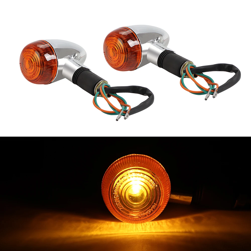 2PCS 12V Chrome Motorcycle Turn Signals Indicator Light Mini Amber Lamp Bulb For Universal Suzuki Harley Kawasaki Yamaha XV250
2PCS 12V Chrome Motorcycle Turn Signals Indicator Light Mini Amber Lamp Bulb For Universal Suzuki Harley Kawasaki Yamaha XV250