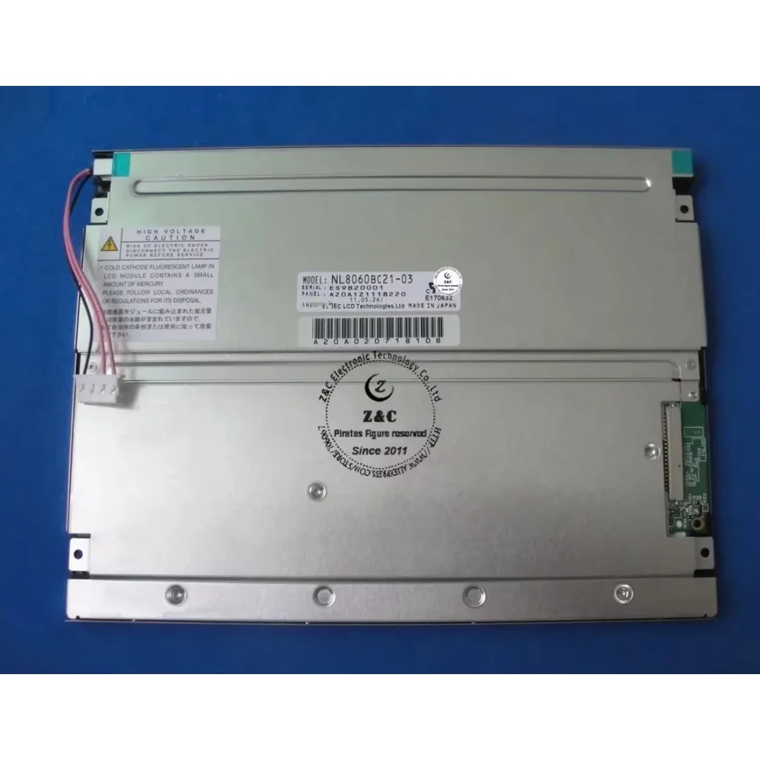 NL8060BC21-03 Новая оригинальная 8,4-дюймовая ЖК-панель с разрешением 800(RGB)*600 и яркостью 400 кд/м² на CCFL-подсветке для промышленного оборудования NEC
NL8060BC21-03 Новая оригинальная 8,4-дюймовая ЖК-панель с разрешением 800(RGB)*600 и яркостью 400 кд/м² на CCFL-подсветке для промышленного оборудования NEC