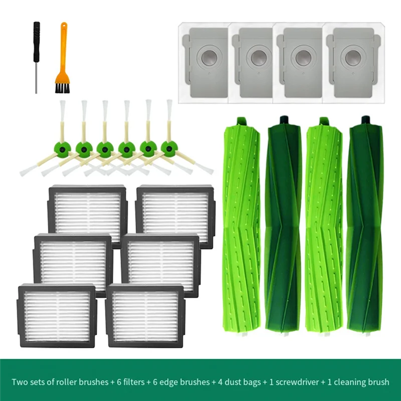 A50Q-Total Cleaning Solution - Main And Side Brushes With Filters For Irobot I7, J7, E5, E6
A50Q-Total Cleaning Solution - Main And Side Brushes With Filters For Irobot I7, J7, E5, E6