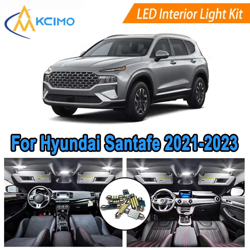 LED Kit Interior Lights For Hyundai Santafe Santa fe 2021-2023 Dome Map Door Lights 6000K Cool White/Blue Direct Fit Bulb Set
LED Kit Interior Lights For Hyundai Santafe Santa fe 2021-2023 Dome Map Door Lights 6000K Cool White/Blue Direct Fit Bulb Set