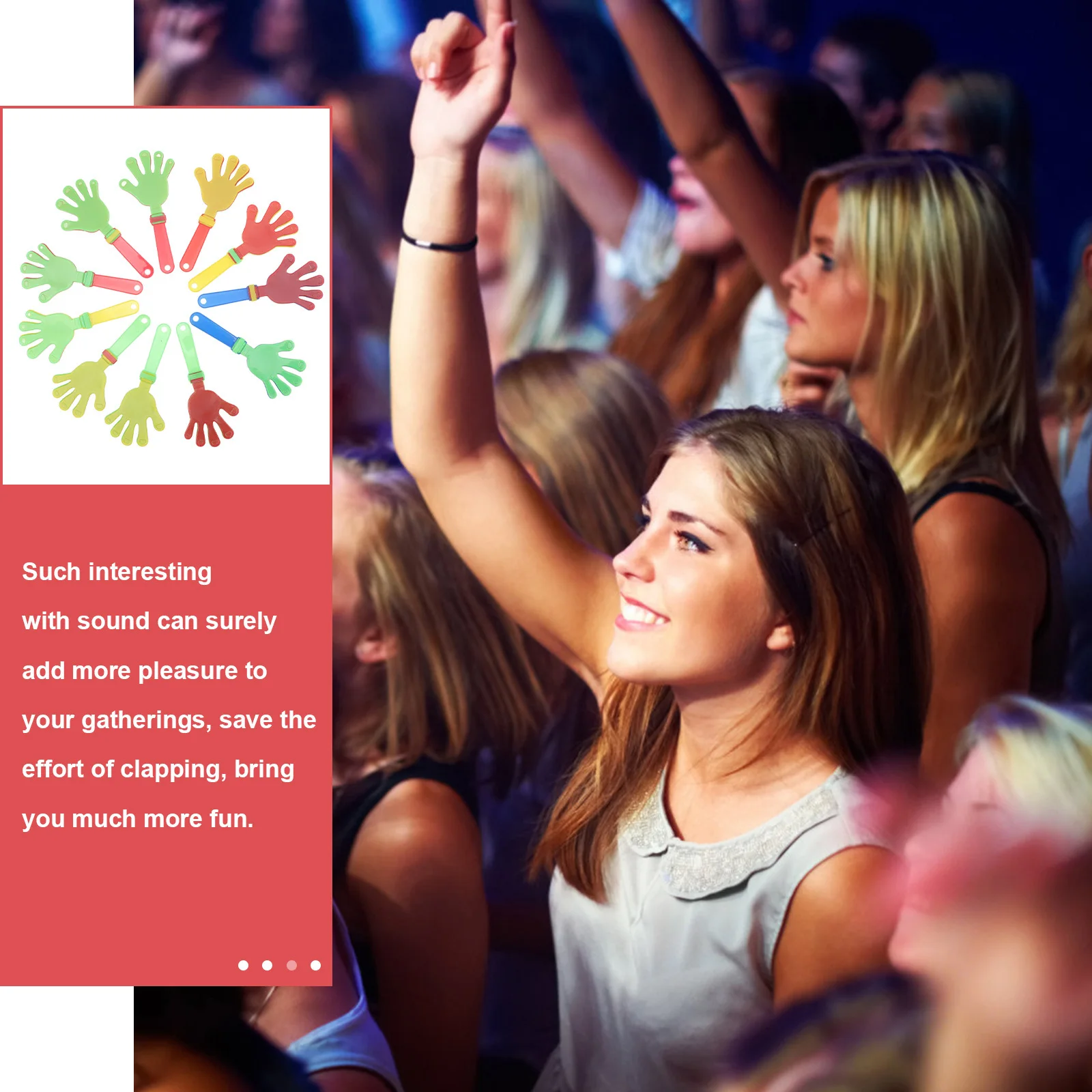 20Pcs Hands Clapper Plastic Palm Clapping Device Lightweight Noise Maker Party Supplies Applause Maker Sports Noisemaker
20Pcs Hands Clapper Plastic Palm Clapping Device Lightweight Noise Maker Party Supplies Applause Maker Sports Noisemaker