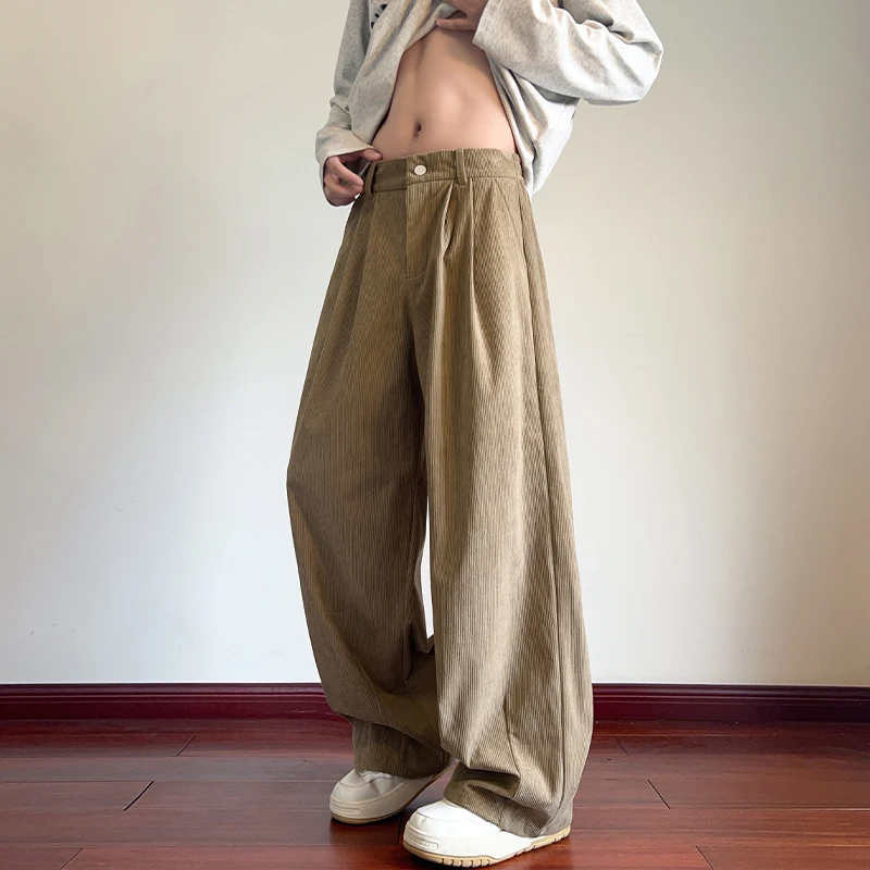 Autumn Corduroy Pants Men Fashion Retro Casual Pants Men Japanese Streetwear Hip-hop Loose Wide Leg Pants Mens Vintage Trousers
Autumn Corduroy Pants Men Fashion Retro Casual Pants Men Japanese Streetwear Hip-hop Loose Wide Leg Pants Mens Vintage Trousers