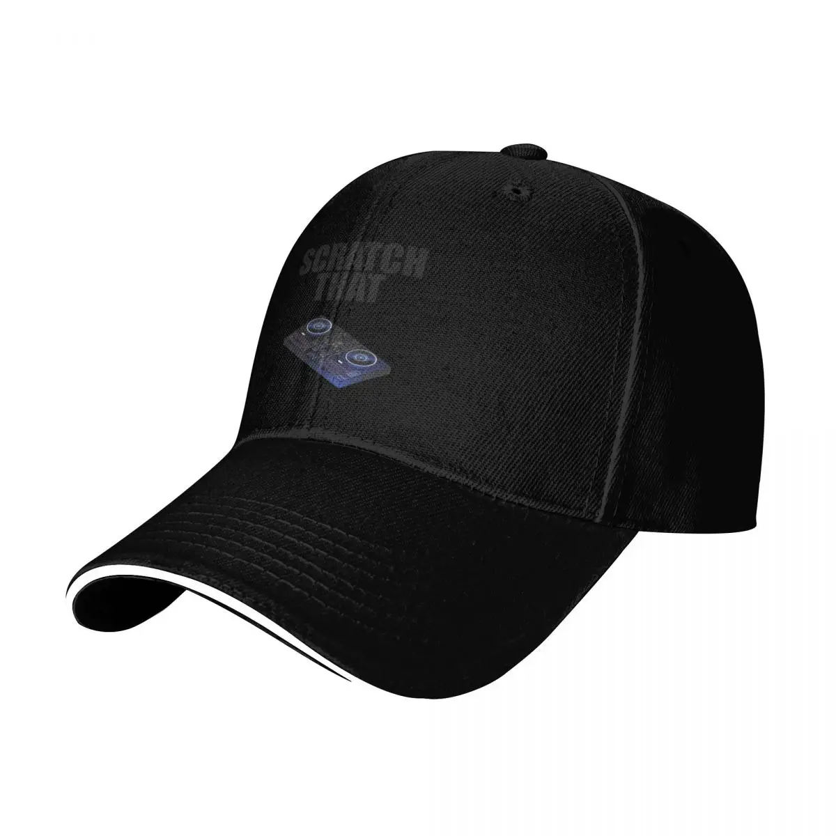 Scratch that, funny DJ design, mixing, scratching, music, gift for dj, disc jockey, turntable, dj controller Baseball Cap
Scratch that, funny DJ design, mixing, scratching, music, gift for dj, disc jockey, turntable, dj controller Baseball Cap