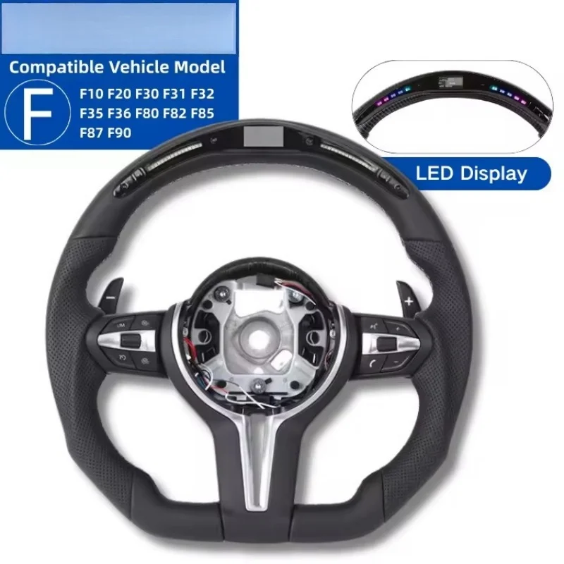 LED Car Steering Wheel Microfiber Leather For BMW 3 Series 6 Series X3 X5 X6 F10 F30 F15 F16 E70 E90 M3 M6 Interior Accessories
LED Car Steering Wheel Microfiber Leather For BMW 3 Series 6 Series X3 X5 X6 F10 F30 F15 F16 E70 E90 M3 M6 Interior Accessories