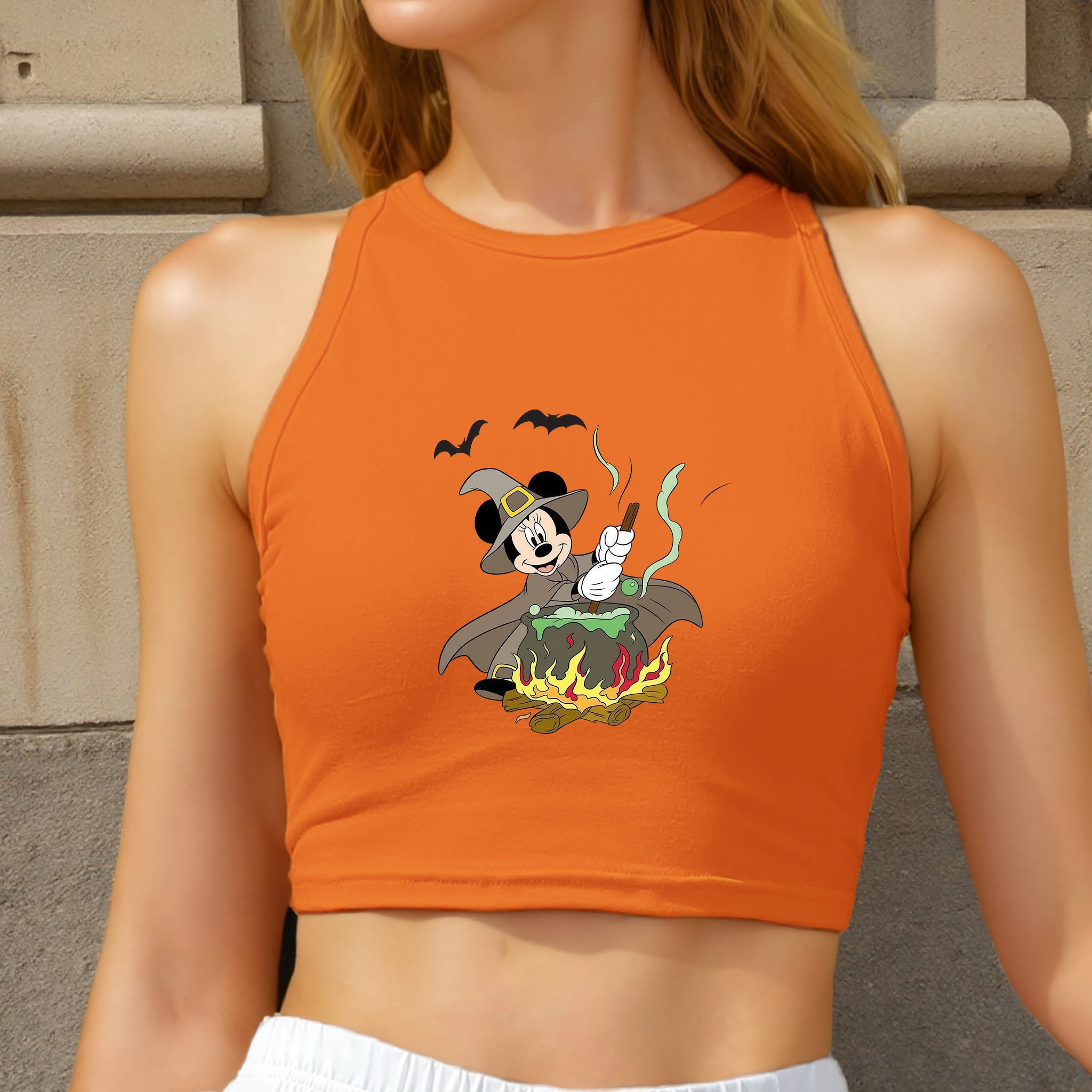 Corset Sleeveless Clothing Disney Halloween Mickey Woman Tees Cartoon Female Printed T Shirt Y2k Custom Clothes Tanks Camis
Corset Sleeveless Clothing Disney Halloween Mickey Woman Tees Cartoon Female Printed T Shirt Y2k Custom Clothes Tanks Camis