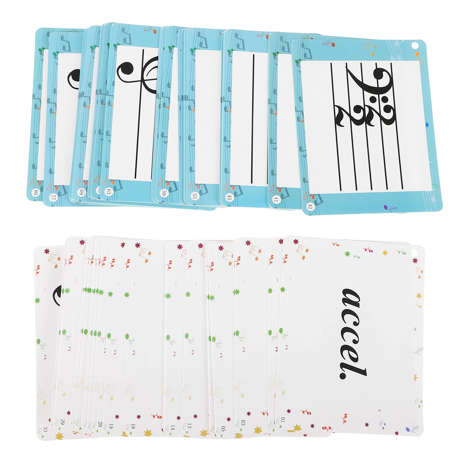 80Pcs Music Education Cards Musical Note Flashcards for Piano Violin Beginners Practice Supplies Piano Flashcards
80Pcs Music Education Cards Musical Note Flashcards for Piano Violin Beginners Practice Supplies Piano Flashcards