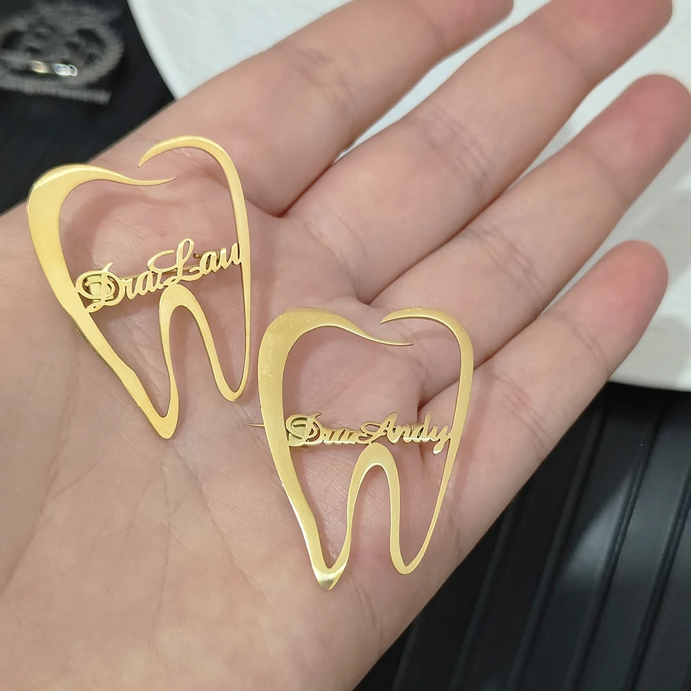 Customized Men Women's Brooch Personalized Products Customized Stainless Steel Metal Professional Badges Jewelry Tooth Brooch
Customized Men Women's Brooch Personalized Products Customized Stainless Steel Metal Professional Badges Jewelry Tooth Brooch