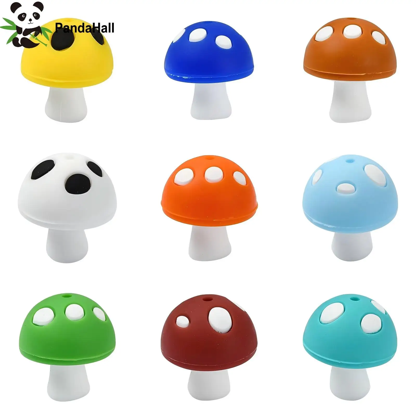 Pandahall 18Pcs Mixed Colors Mushroom Silicone Focal Beads Cute Mushroom Shaped Silicone Beads for Necklace Bracelet Making
Pandahall 18Pcs Mixed Colors Mushroom Silicone Focal Beads Cute Mushroom Shaped Silicone Beads for Necklace Bracelet Making