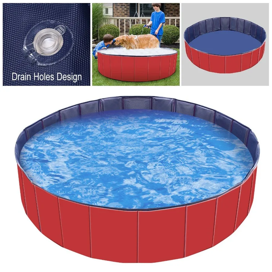 Foldable Pet Swimming Pool PVC Kiddie Baby Dog Swim Pool Bathing Tub Playmat Pools
Foldable Pet Swimming Pool PVC Kiddie Baby Dog Swim Pool Bathing Tub Playmat Pools