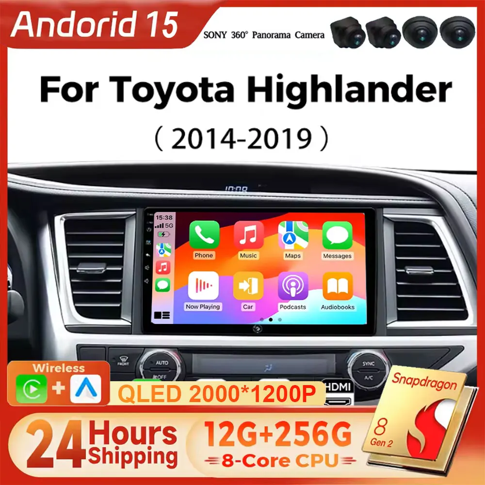 Android 15 Car Radio For Toyota Highlander 3 Kluger 2013-2019 Multimedia Video Player GPS Stereo CarPlay 5G DSP
Android 15 Car Radio For Toyota Highlander 3 Kluger 2013-2019 Multimedia Video Player GPS Stereo CarPlay 5G DSP
