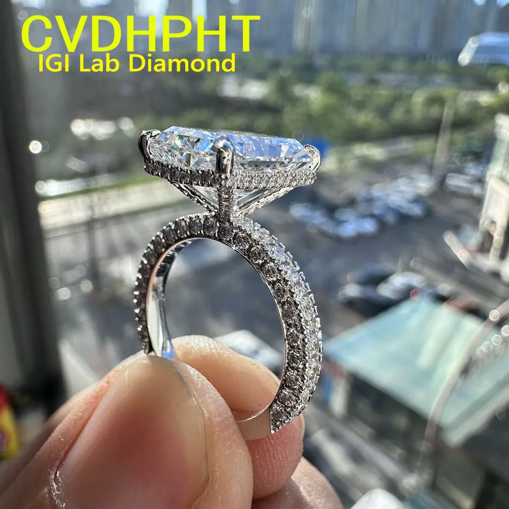 Radiant D Color 1 2 3Ct IGI Lab Growing Diamond Ring Solid 14K White Gold luxury Diamond Ring wedding ring Factory Engagement
Radiant D Color 1 2 3Ct IGI Lab Growing Diamond Ring Solid 14K White Gold luxury Diamond Ring wedding ring Factory Engagement