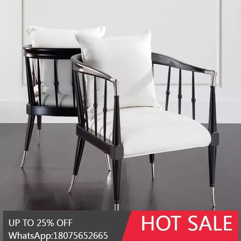 SGF French art negotiation chair American solid wood single sofa chair light luxury creativity 
SGF French art negotiation chair American solid wood single sofa chair light luxury creativity