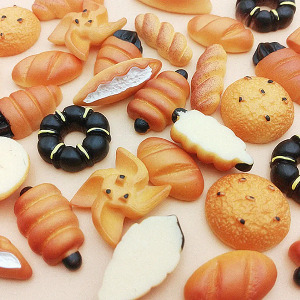 50Pcs Synthetic Resin Bread Ornaments DIY Keychain Pendant Supplies Micro Landscape Decoration Funny Kids Craft Jewelry
50Pcs Synthetic Resin Bread Ornaments DIY Keychain Pendant Supplies Micro Landscape Decoration Funny Kids Craft Jewelry