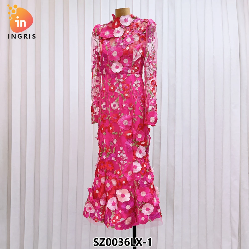 Light Luxury Fashion Elegant Three Dimensional Flower Embroidered Fish Tail Long Sleeve Dress-SZ0036LX
Light Luxury Fashion Elegant Three Dimensional Flower Embroidered Fish Tail Long Sleeve Dress-SZ0036LX