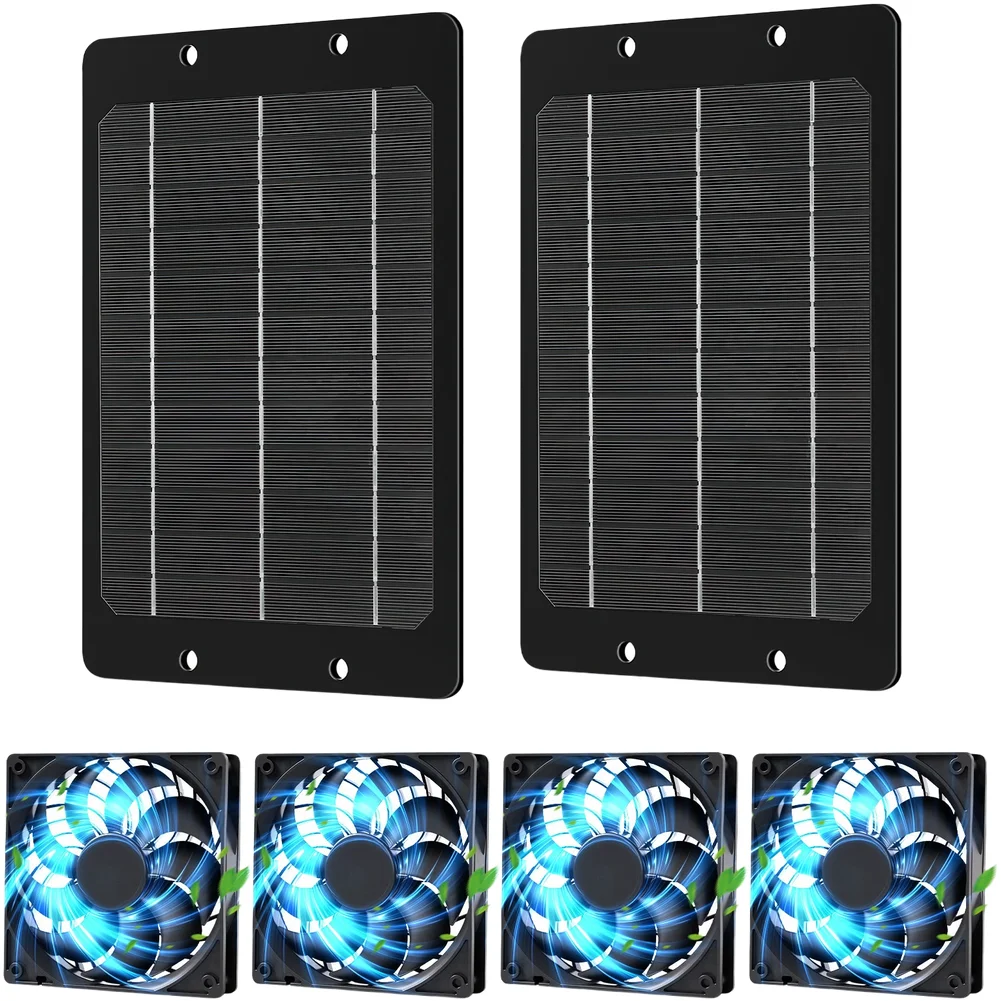 12V Solar Ventilation Fan Kit Featuring Two High-Performance Fans and IP65 Solar Panels for Greenhouse Humidity and Heat Control
12V Solar Ventilation Fan Kit Featuring Two High-Performance Fans and IP65 Solar Panels for Greenhouse Humidity and Heat Control