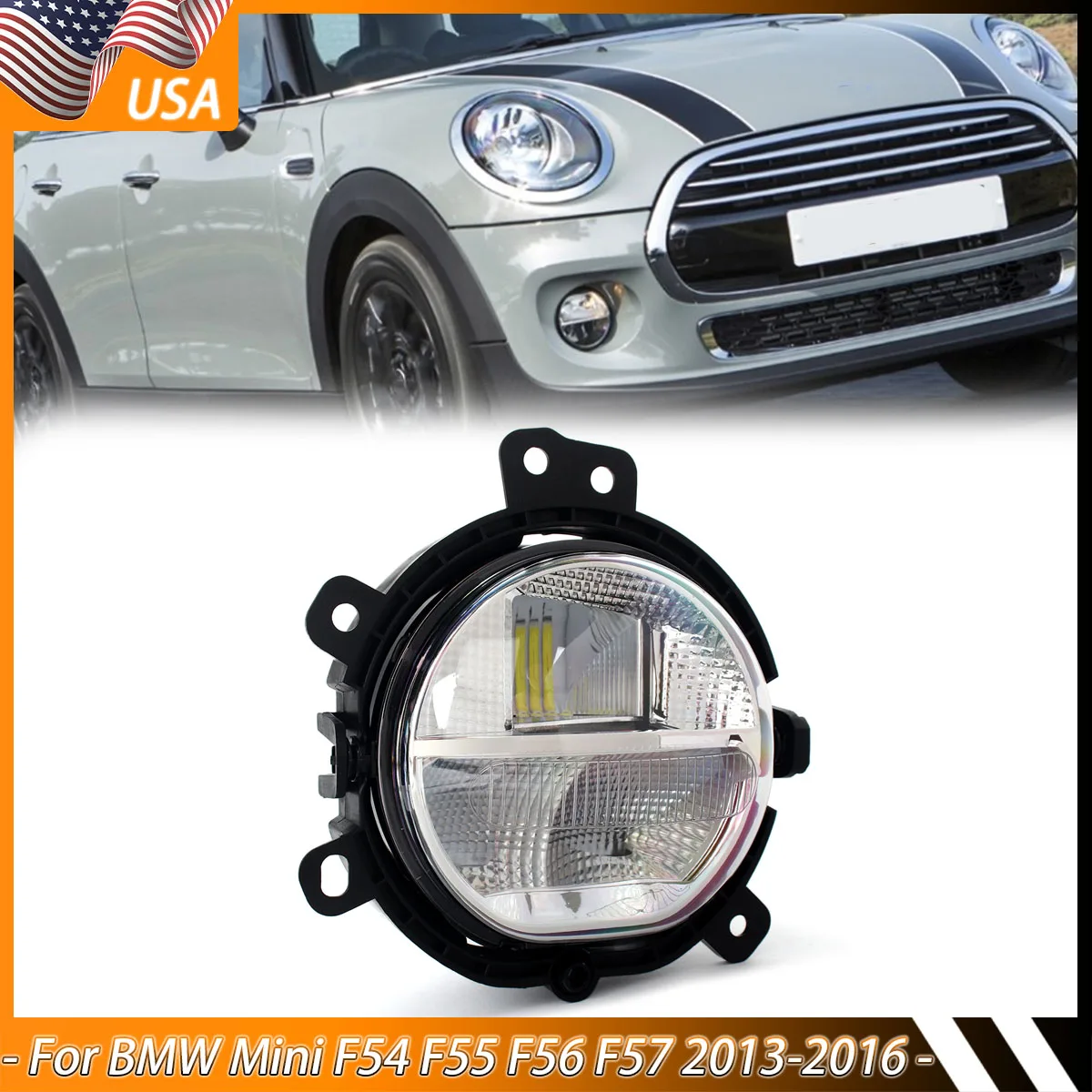 For MINI F55 F56 Front Fog Light Daytime Running Lamp F54 F57 2013 2014 2015 2016 Fog Lamp Assembly 63177329171 63177329172
For MINI F55 F56 Front Fog Light Daytime Running Lamp F54 F57 2013 2014 2015 2016 Fog Lamp Assembly 63177329171 63177329172