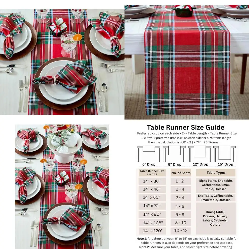 Скатерть из 100% чистого льна в клетку с красным шотландским шотландцем, 14x90 дюймов, столовая и рождественская, праздничный плед Madras
Скатерть из 100% чистого льна в клетку с красным шотландским шотландцем, 14x90 дюймов, столовая и рождественская, праздничный плед Madras