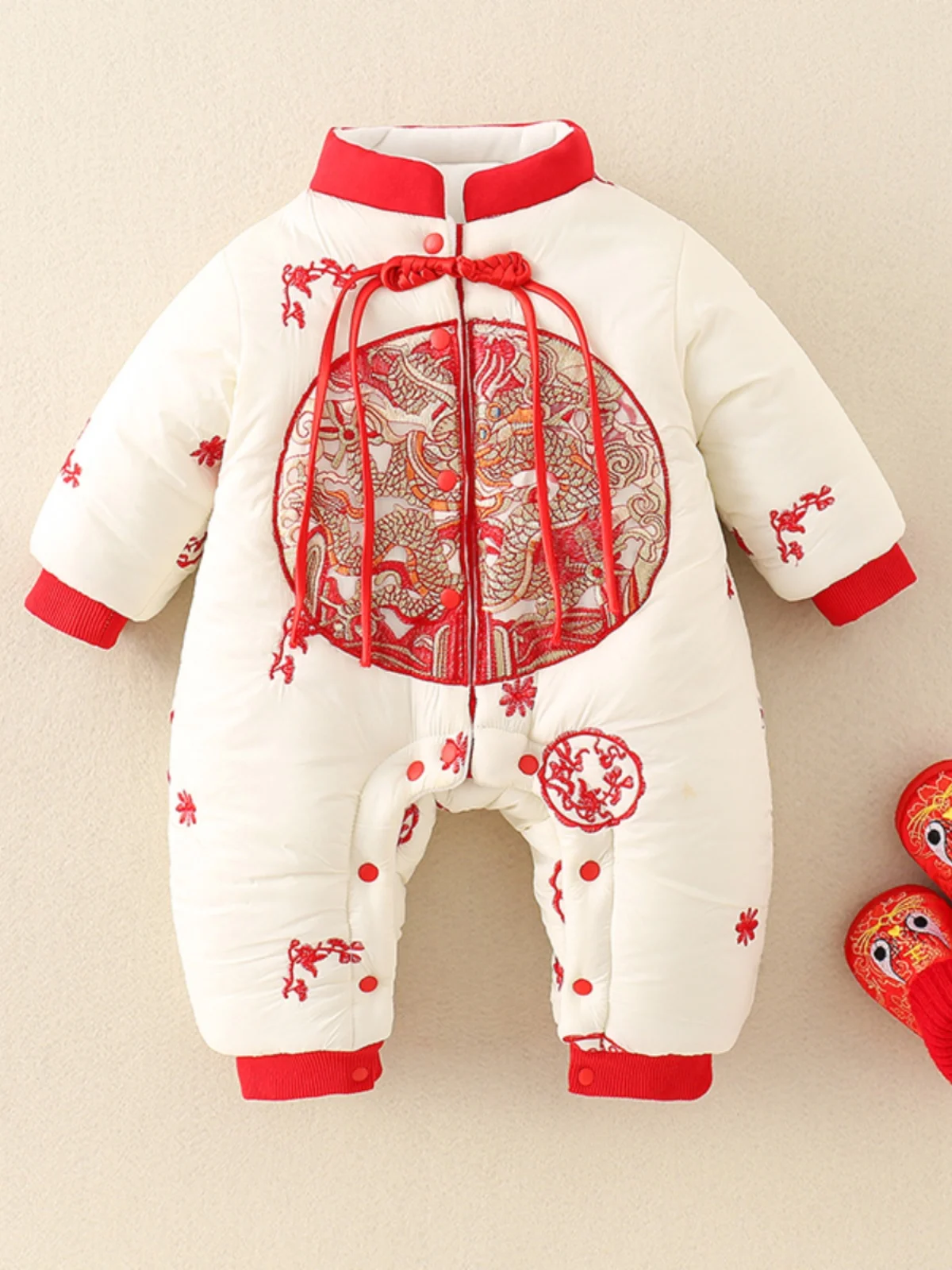 Thiened Winter Onesie for Infants And Toddlers Outgoing New Year's Celebration Outfit Baby's First Year Cling Suit Trendy
Thiened Winter Onesie for Infants And Toddlers Outgoing New Year's Celebration Outfit Baby's First Year Cling Suit Trendy