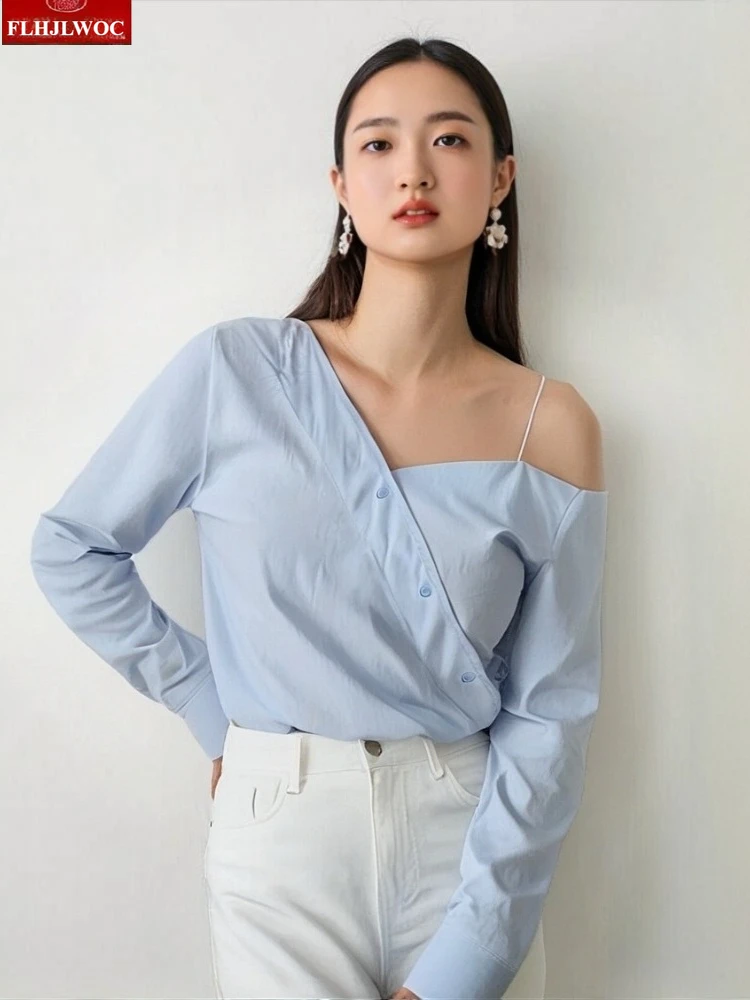 Chic Korea Sexy One Off Shoulder Tops Blusas Women 2025 Holiday Date Girls Layer Ruffles Temperament White Short Shirts Blouses
Chic Korea Sexy One Off Shoulder Tops Blusas Women 2025 Holiday Date Girls Layer Ruffles Temperament White Short Shirts Blouses