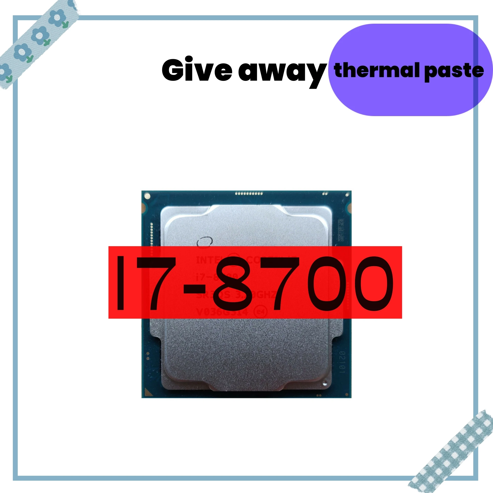 Core i7-8700 i7 8700 3.2 GHz Six-Core Twelve-Thread CPU Processor 12M 65W LGA 1151
Core i7-8700 i7 8700 3.2 GHz Six-Core Twelve-Thread CPU Processor 12M 65W LGA 1151
